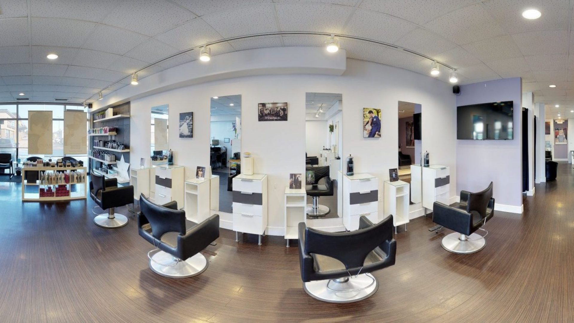 Kinetic Salon interior located in Terra Losa West Edmonton